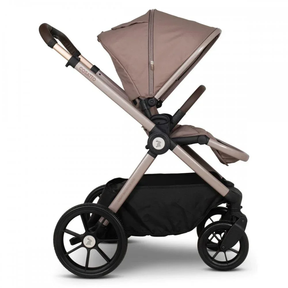 COSATTO Carucior pentru copii Giggle 4 Lollop cu baza isofix sezut reversibil sasiu din aluminiu suspensie bara detasabila maner telescopic accesorii greutate admisa 25 kg