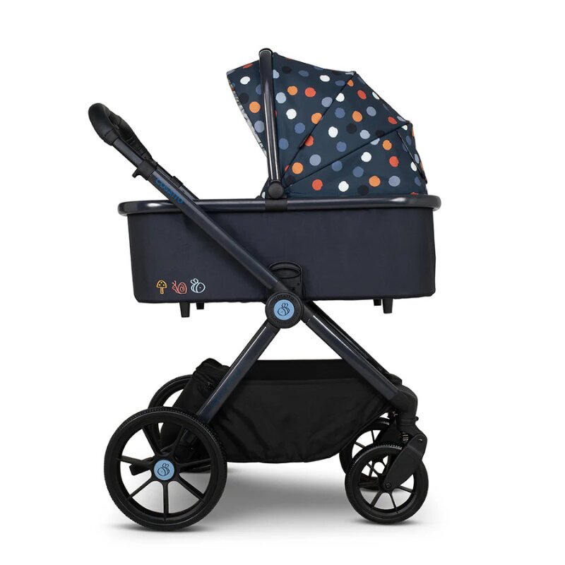 COSATTO Carucior pentru copii Giggle 4 Spot On 3 in 1 cu sezut reversibil sasiu din aluminiu suspensie bara detasabila maner telescopic greutate admisa 25 kg