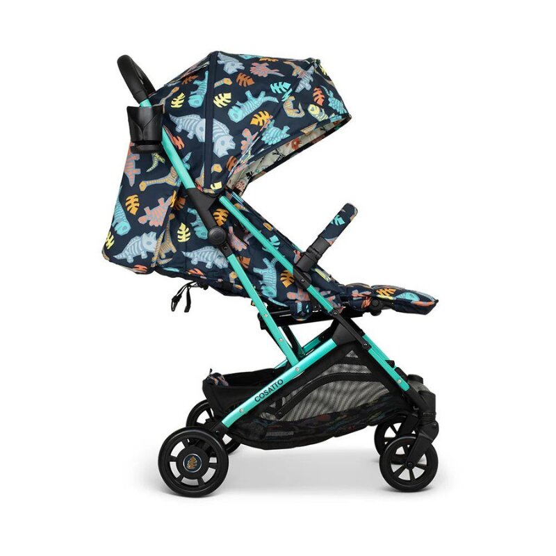 COSATTO Carucior pentru copii Woosh 4 Diggin Dinos 0-25 kg Sistem Troller Material Ecologic Suport pahar Husa de ploaie