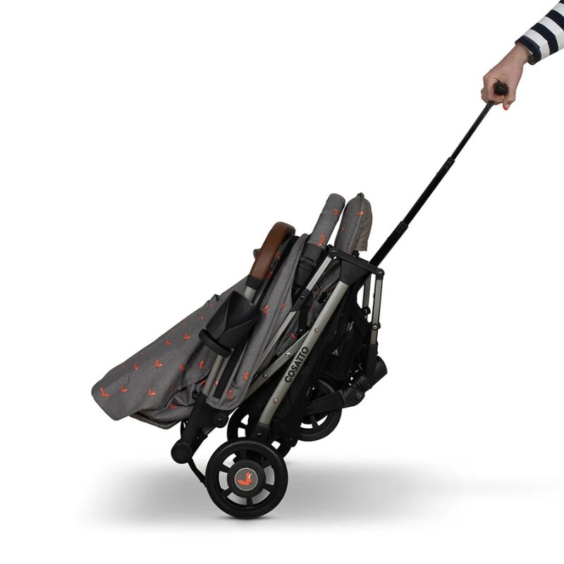 COSATTO Carucior pentru copii Woosh 4 Foxling 0-25 kg Sistem Troller Material Ecologic Suport pahar Husa de ploaie