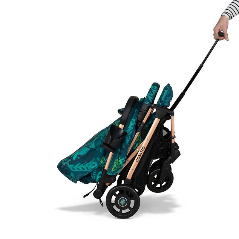 COSATTO Carucior pentru copii Woosh 4 Midnight Jungle 0-25 kg Sistem Troller Material Ecologic Suport pahar Husa de ploaie