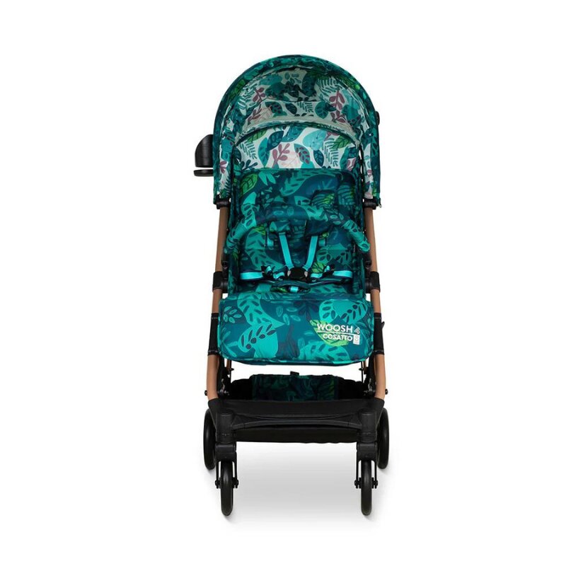 COSATTO Carucior pentru copii Woosh 4 Midnight Jungle 0-25 kg Sistem Troller Material Ecologic Suport pahar Husa de ploaie
