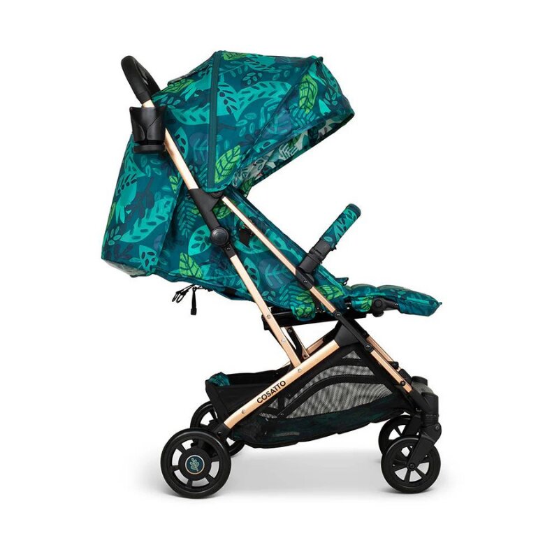 COSATTO Carucior pentru copii Woosh 4 Midnight Jungle 0-25 kg Sistem Troller Material Ecologic Suport pahar Husa de ploaie