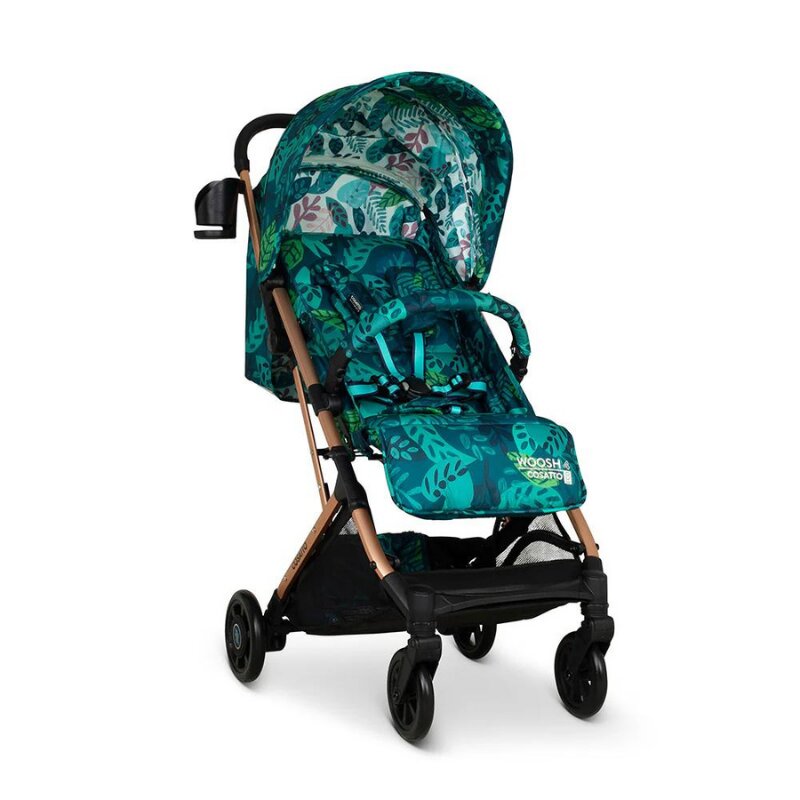 COSATTO Carucior pentru copii Woosh 4 Midnight Jungle 0-25 kg Sistem Troller Material Ecologic Suport pahar Husa de ploaie