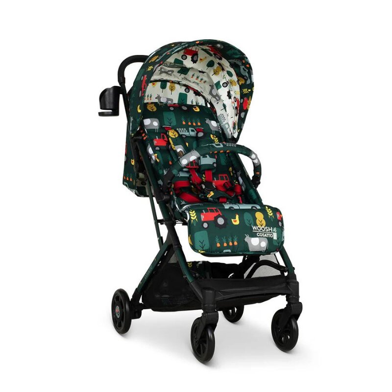 COSATTO Carucior pentru copii Woosh 4 Old Macdonald 0-25 kg Sistem Troller Material Ecologic Suport pahar Husa de ploaie