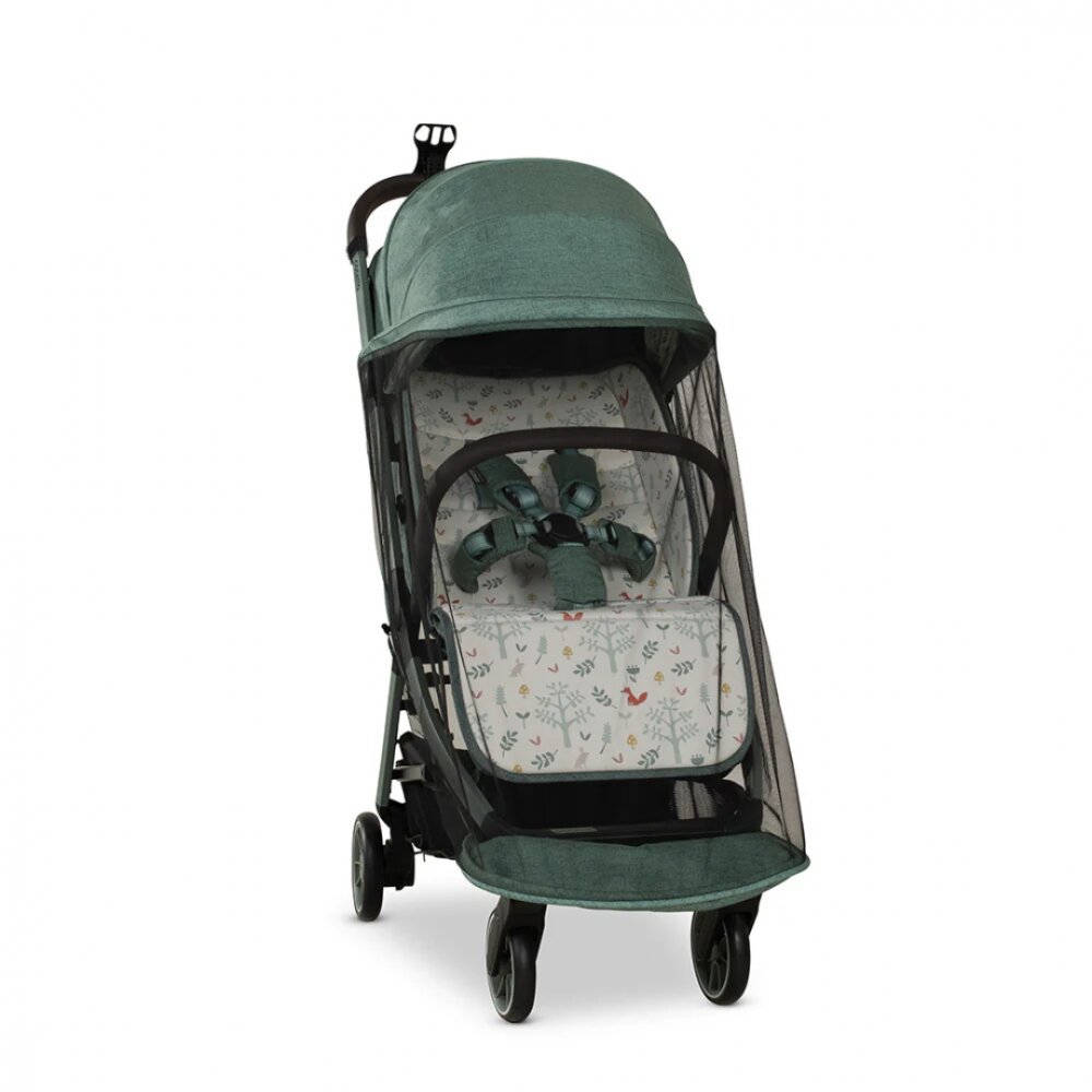 COSATTO Carucior pentru copii Woosh City Meadow cadru din aluminiu suspensii suport reglabil pentru picioare compatibil avion accesorii incluse