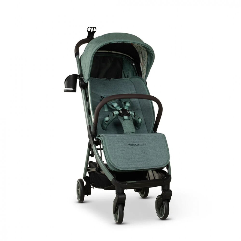 COSATTO Carucior pentru copii Woosh City Meadow cadru din aluminiu suspensii suport reglabil pentru picioare compatibil avion accesorii incluse