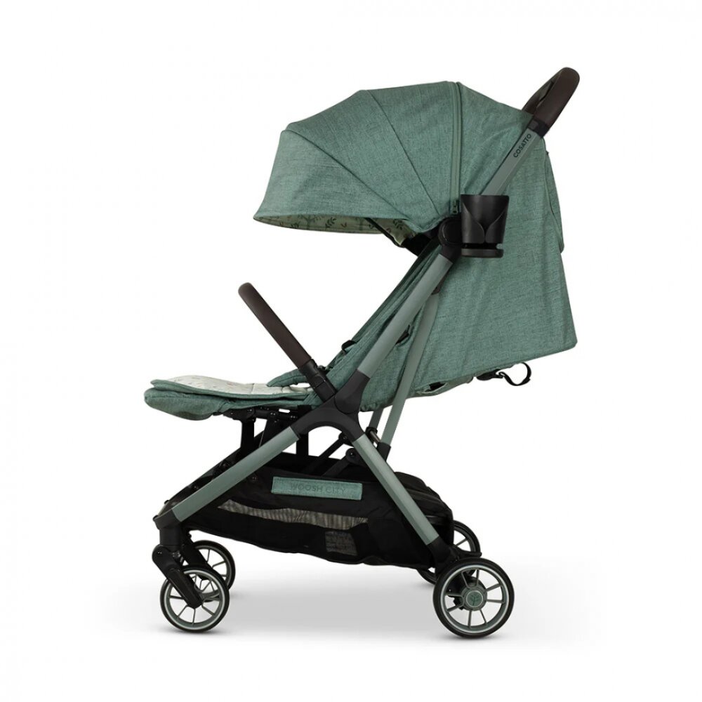 COSATTO Carucior pentru copii Woosh City Meadow cadru din aluminiu suspensii suport reglabil pentru picioare compatibil avion accesorii incluse