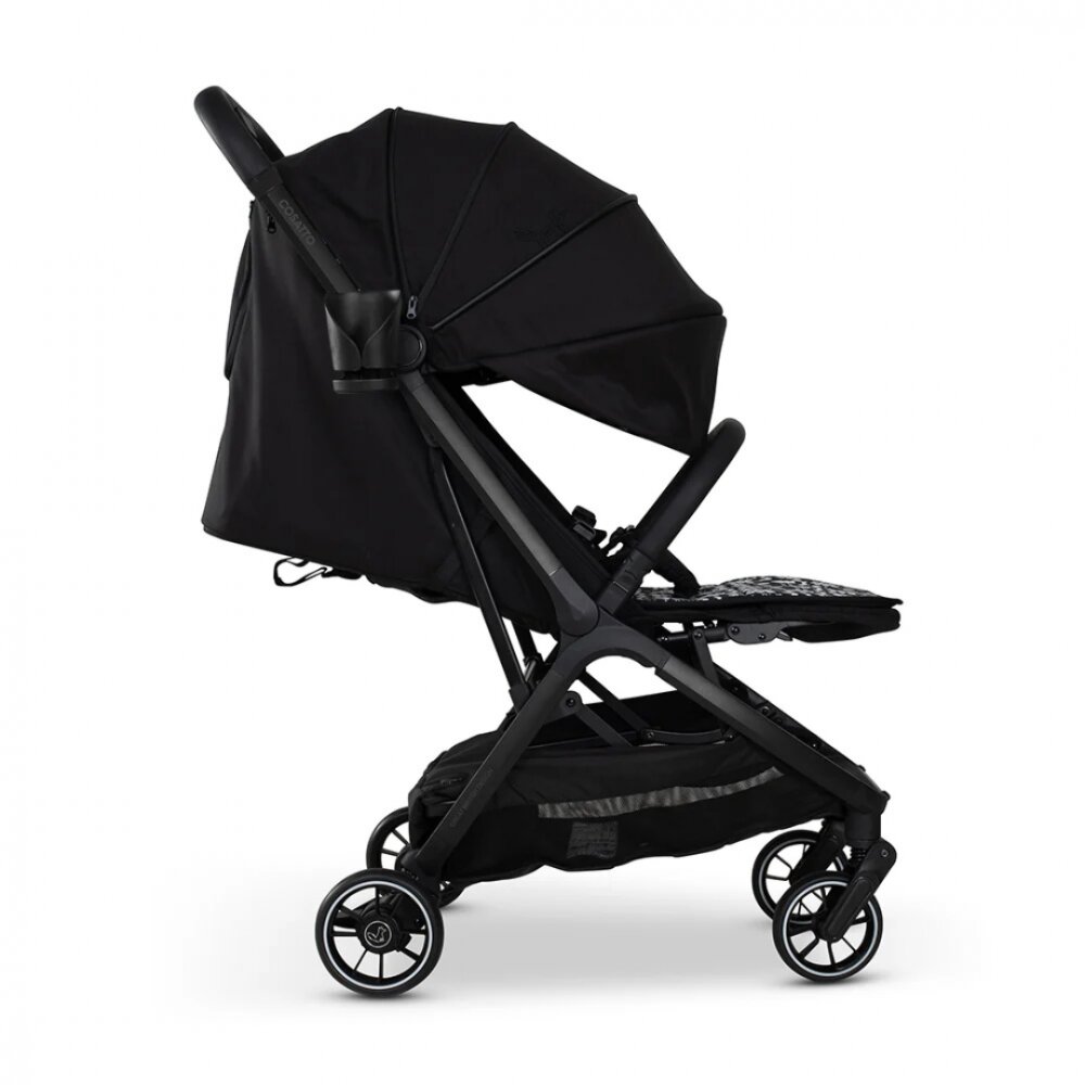COSATTO Carucior pentru copii Woosh City Silhouette cadru din aluminiu suspensii suport reglabil pentru picioare compatibil avion accesorii incluse