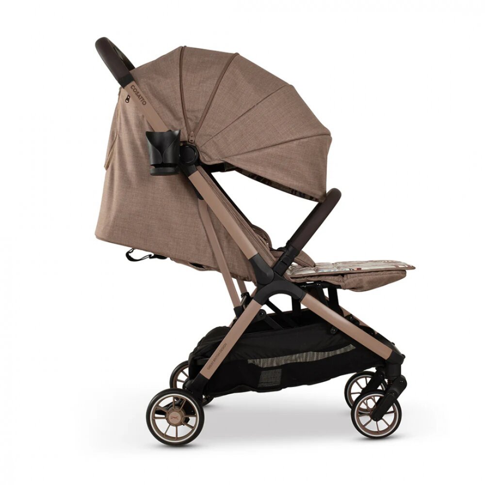 COSATTO Carucior pentru copii Woosh City Tiger Tale cadru din aluminiu suspensii suport reglabil pentru picioare compatibil avion accesorii incluse