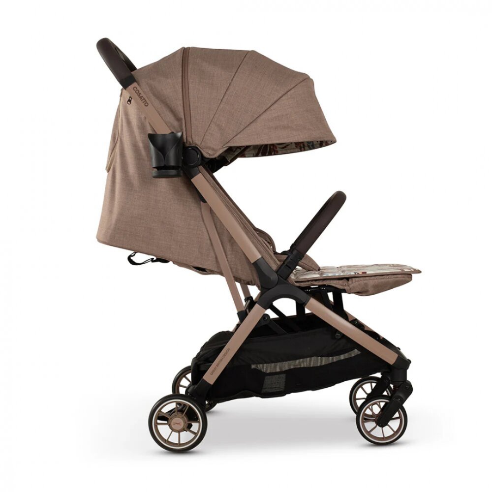 COSATTO Carucior pentru copii Woosh City Tiger Tale cadru din aluminiu suspensii suport reglabil pentru picioare compatibil avion accesorii incluse