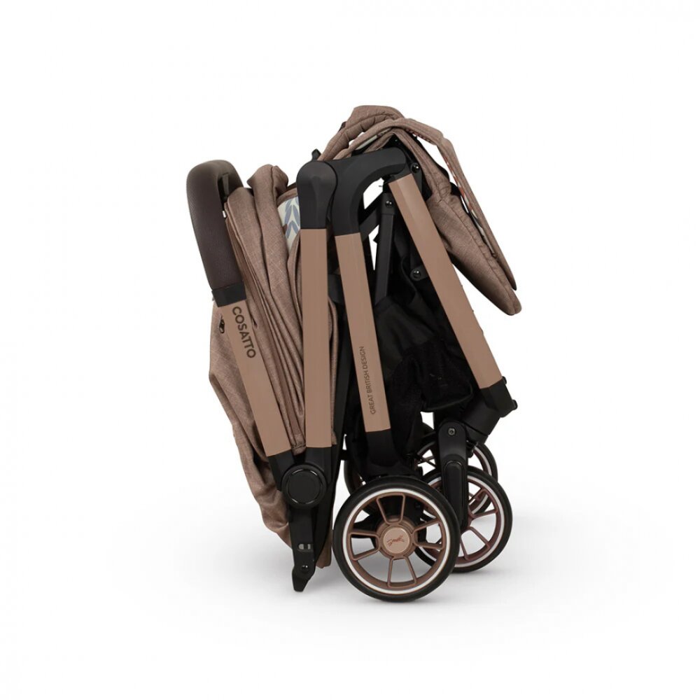 COSATTO Carucior pentru copii Woosh City Tiger Tale cadru din aluminiu suspensii suport reglabil pentru picioare compatibil avion accesorii incluse