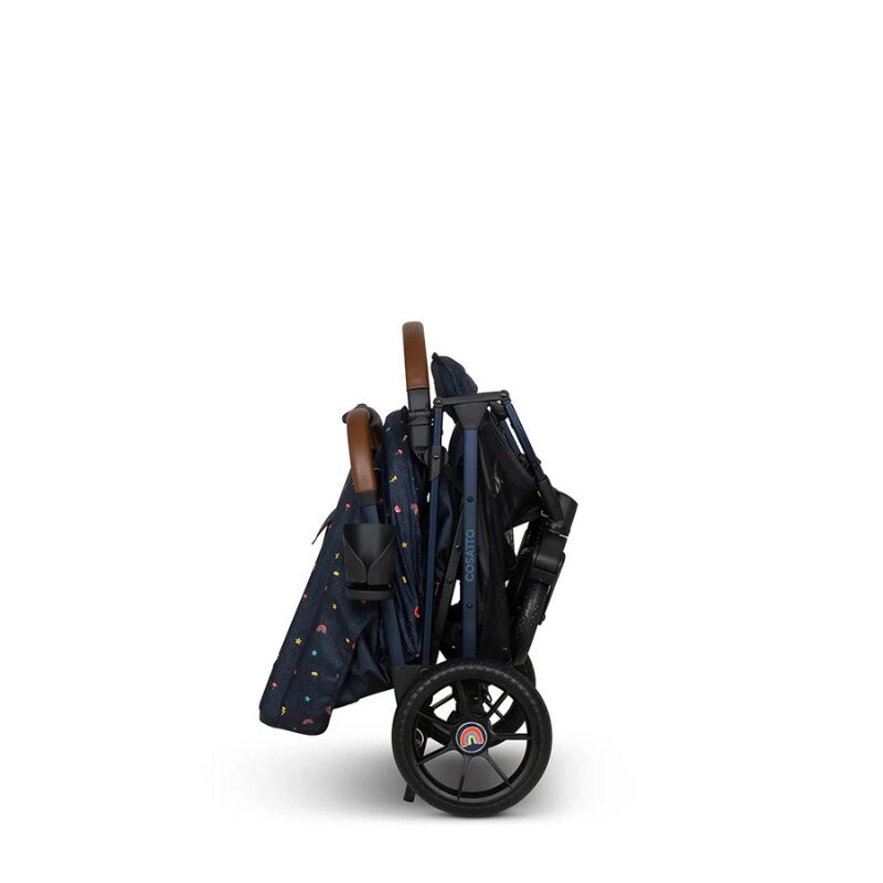 COSATTO Carucior pentru copii Woosh Trail Doodle Days 0-25 kg Sistem Troller Material Ecologic Suport pahar Husa de ploaie