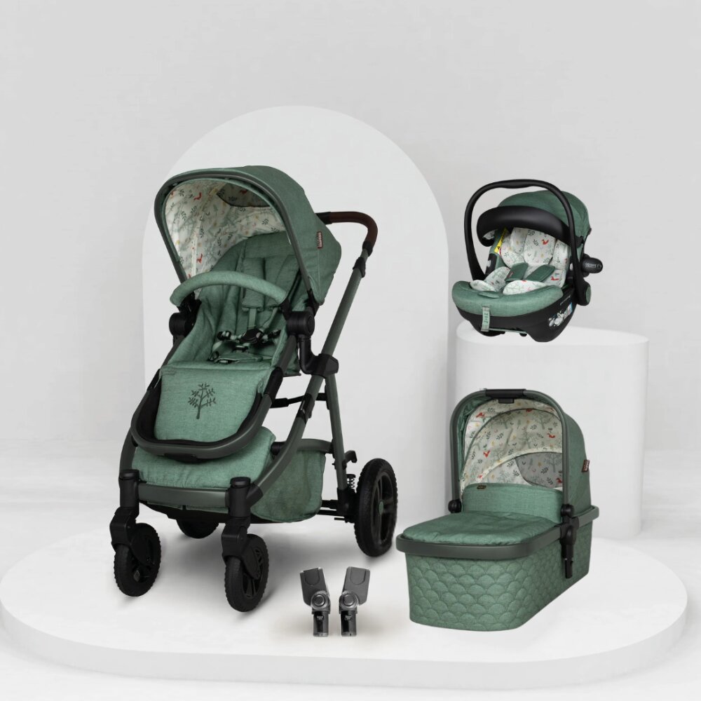 COSATTO Carucior pentru copii WOW 3 Meadow + scaun auto Acorn 2