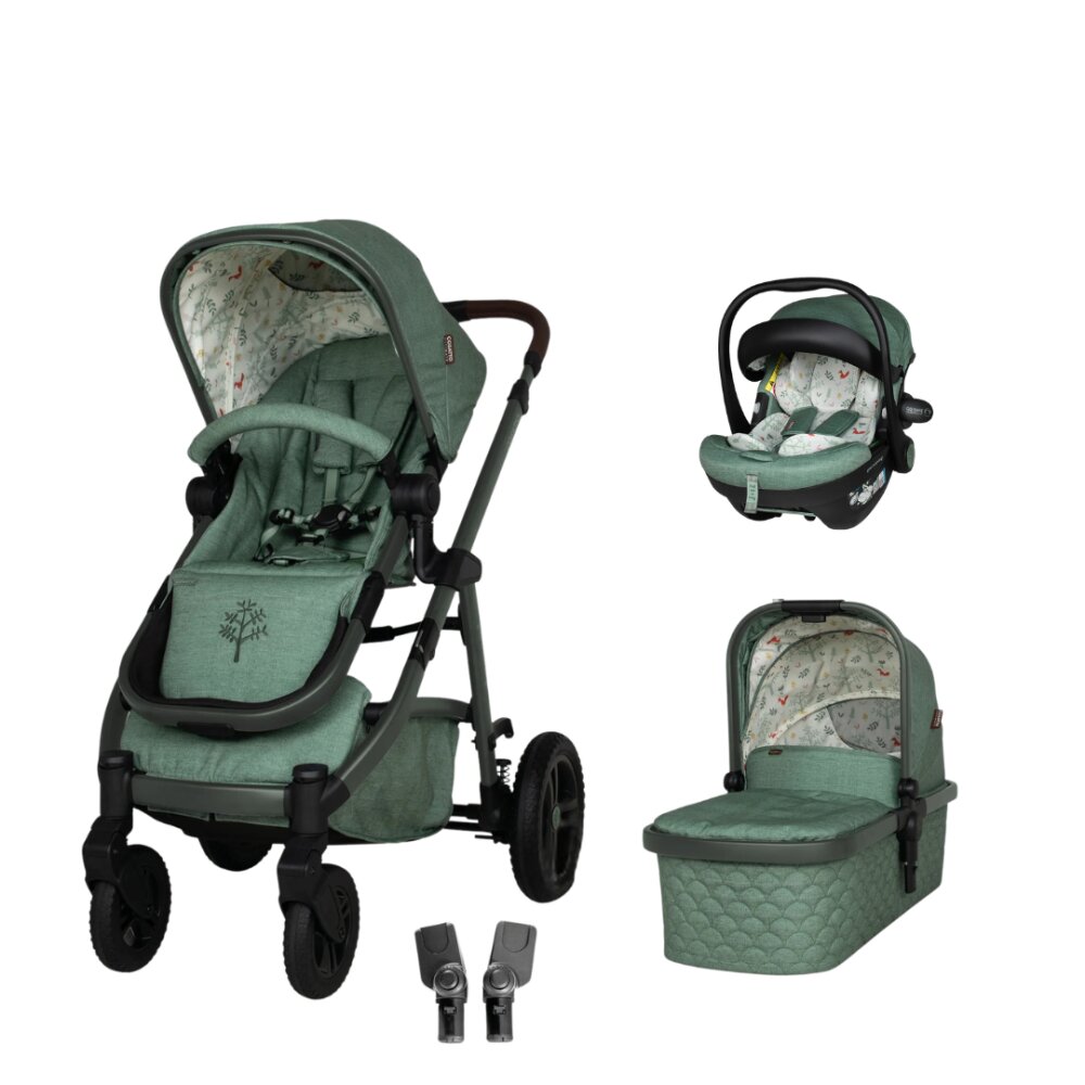 COSATTO Carucior pentru copii WOW 3 Meadow + scaun auto Acorn 2