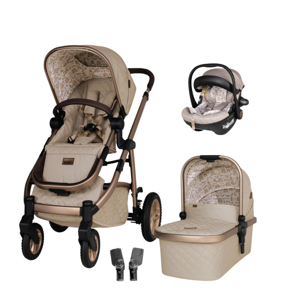 COSATTO Carucior pentru copii WOW 3 Whisper + scaun auto Acorn 2