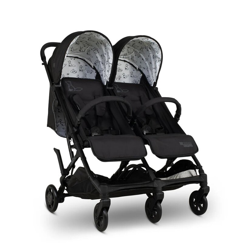 COSATTO Carucior pentru gemeni Yo Double Foxed 0-22 kg cu husa de ploaie