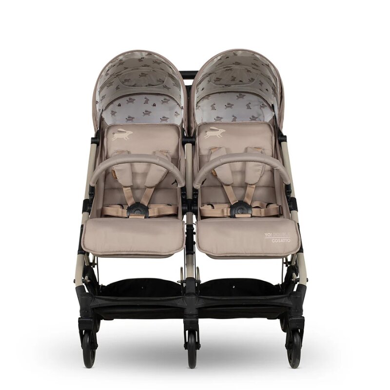 COSATTO Carucior pentru gemeni Yo Double Lollop 0-22 kg cu husa de ploaie