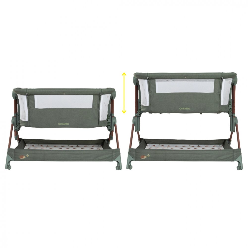 COSATTO Patut pliabil pentru copii Close to me Hoglet greutate admisa 9 kg include geanta de transport plasa anti-tantari si curele de fixare pentru pat