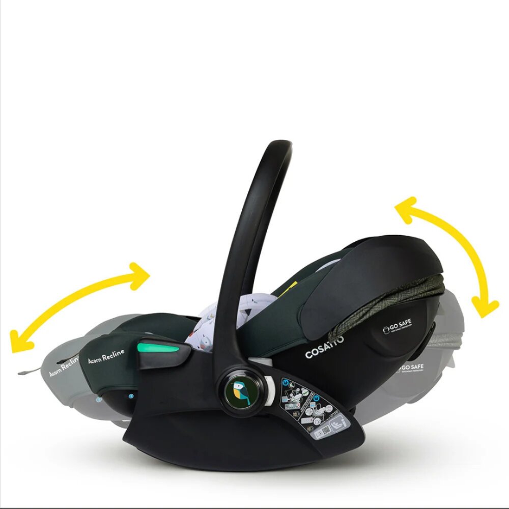 COSATTO Scaun auto Acorn Recline Bureau cu baza isofix rotativa insertii moi husa detasabila copertina reglabila