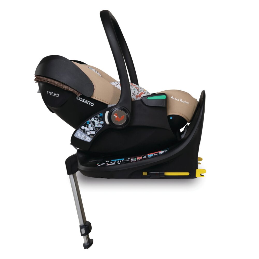 COSATTO Scaun auto Acorn Recline Foxford Hall cu baza isofix rotativa insertii moi husa detasabila copertina reglabila