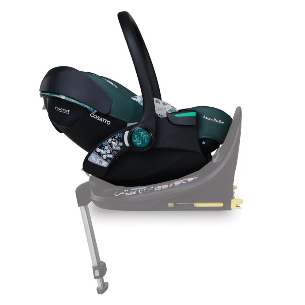 COSATTO Scaun auto Acorn Recline Masquerade cu baza isofix rotativa insertii moi husa detasabila copertina reglabila