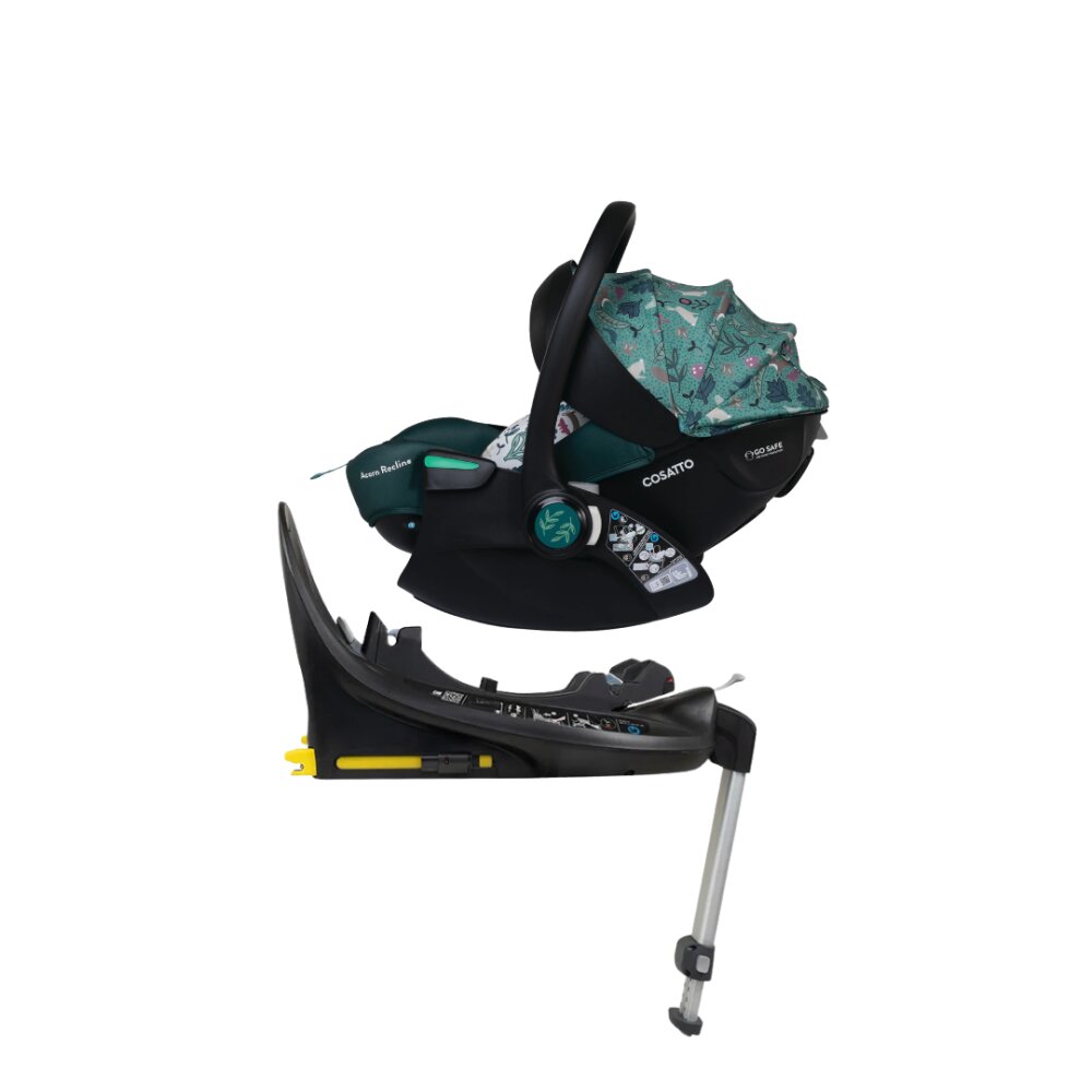 COSATTO Scaun auto Acorn Recline Masquerade cu baza isofix rotativa insertii moi husa detasabila copertina reglabila