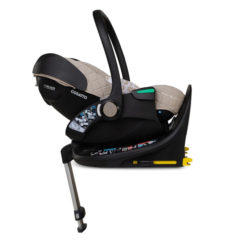 COSATTO Scaun auto Acorn Recline Whisper cu baza isofix rotativa insertii moi husa detasabila copertina reglabila