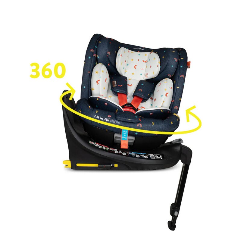 COSATTO Scaun auto All in All Extra Doodle Days 40-150 cm I-Size Isofix SIPS Rotatie 360 Tetiera reglabila