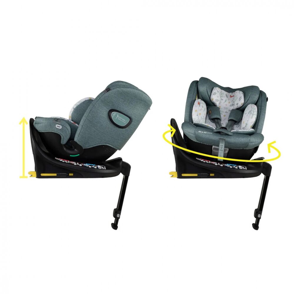 COSATTO Scaun auto All in All Extra Meadow 40-150 cm I-Size Isofix SIPS Rotatie 360 Tetiera reglabila