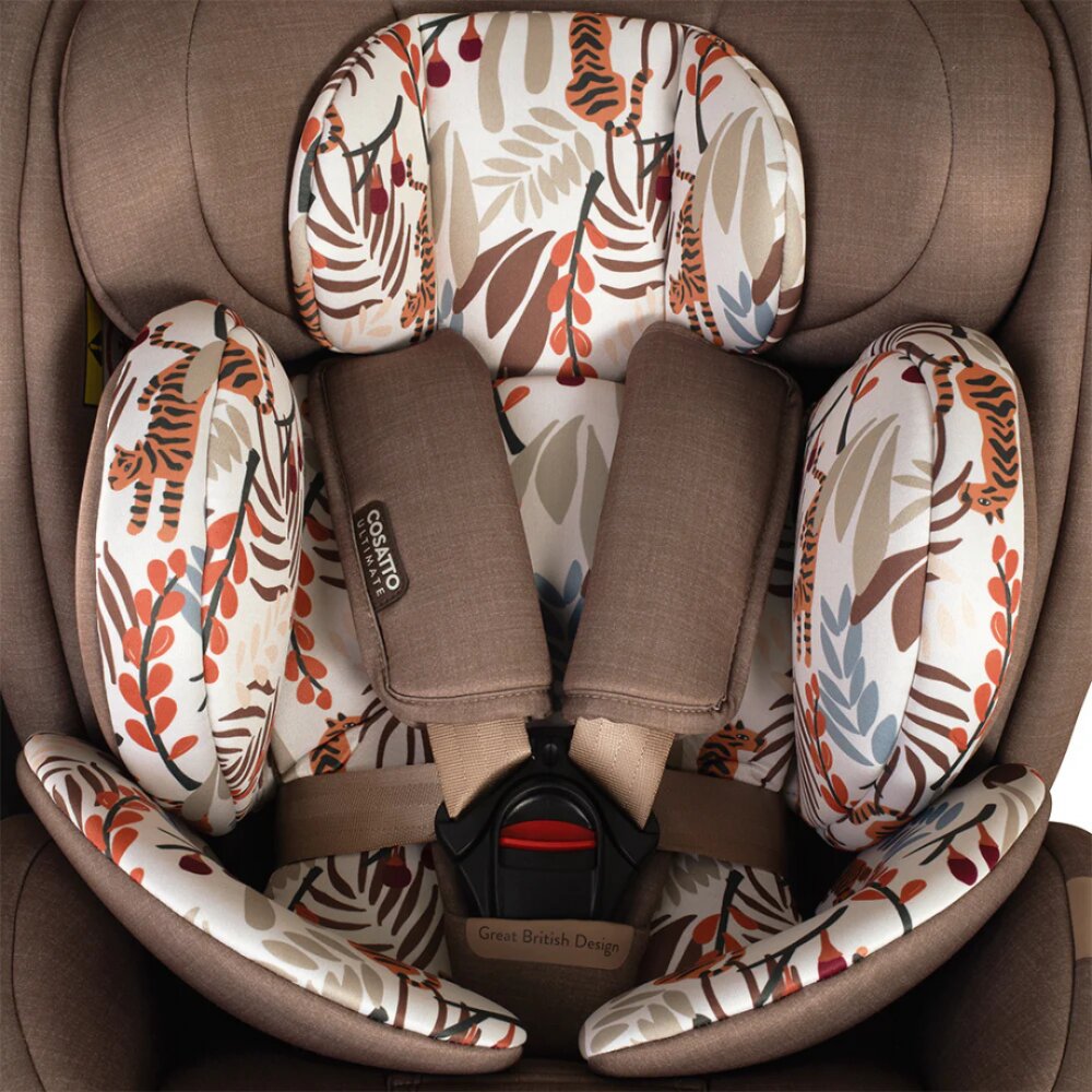 COSATTO Scaun auto All in All Extra Tiger Tale 40-150 cm I-Size Isofix SIPS Rotatie 360 Tetiera reglabila