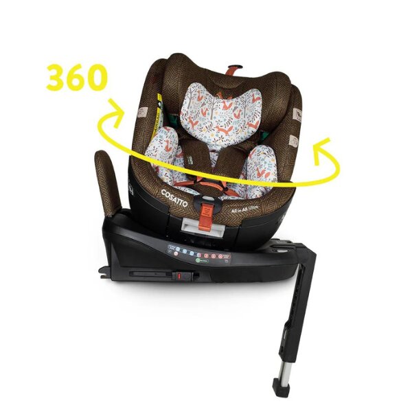 COSATTO Scaun auto All In All Ultra Foxford Hall I-Size Rotatie 360 Tetiera reglabila