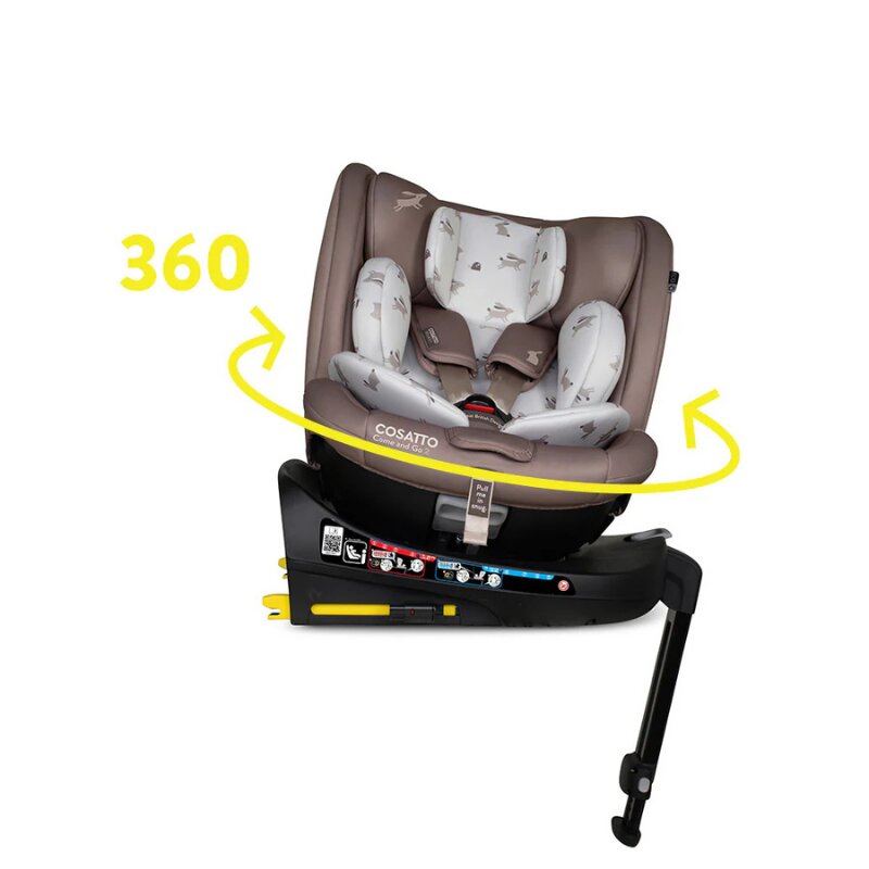 COSATTO Scaun auto Come and go 2 Lollop I-Size Rotatie 360 SIPS Isofix Tetiera reglabila