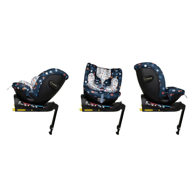 COSATTO Scaun auto Come and go 2 Spot On I-Size Rotatie 360 SIPS Isofix Tetiera reglabila