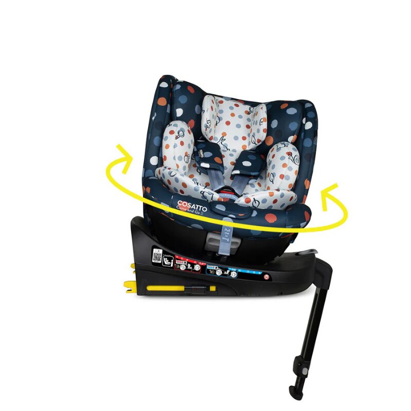 COSATTO Scaun auto Come and go 2 Spot On I-Size Rotatie 360 SIPS Isofix Tetiera reglabila