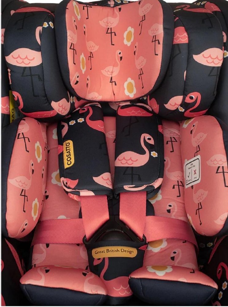 COSATTO Scaun auto Come and Go Pretty Flamingo I-Size Rotativ 360 Isofix 40-105 cm