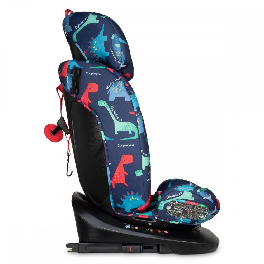 COSATTO Scaun auto Get Set Gro D Is For Dino I-Size Rotativ 360 Spatar si Tetiera reglabile Husa detasabila Isofix TopTether 40-150 cm