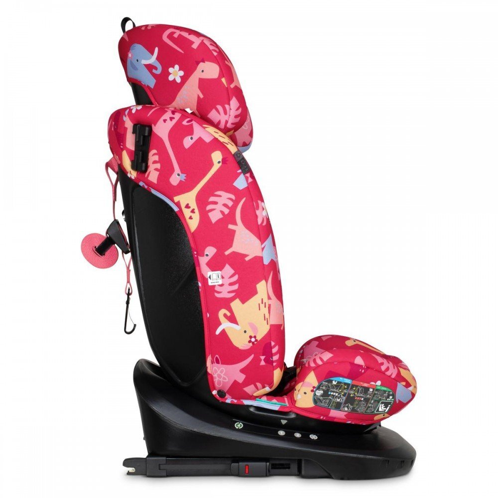 COSATTO Scaun auto Get Set Gro Dino Delite I-Size Rotativ 360 Spatar si Tetiera reglabile Husa detasabila Isofix TopTether 40-150 cm