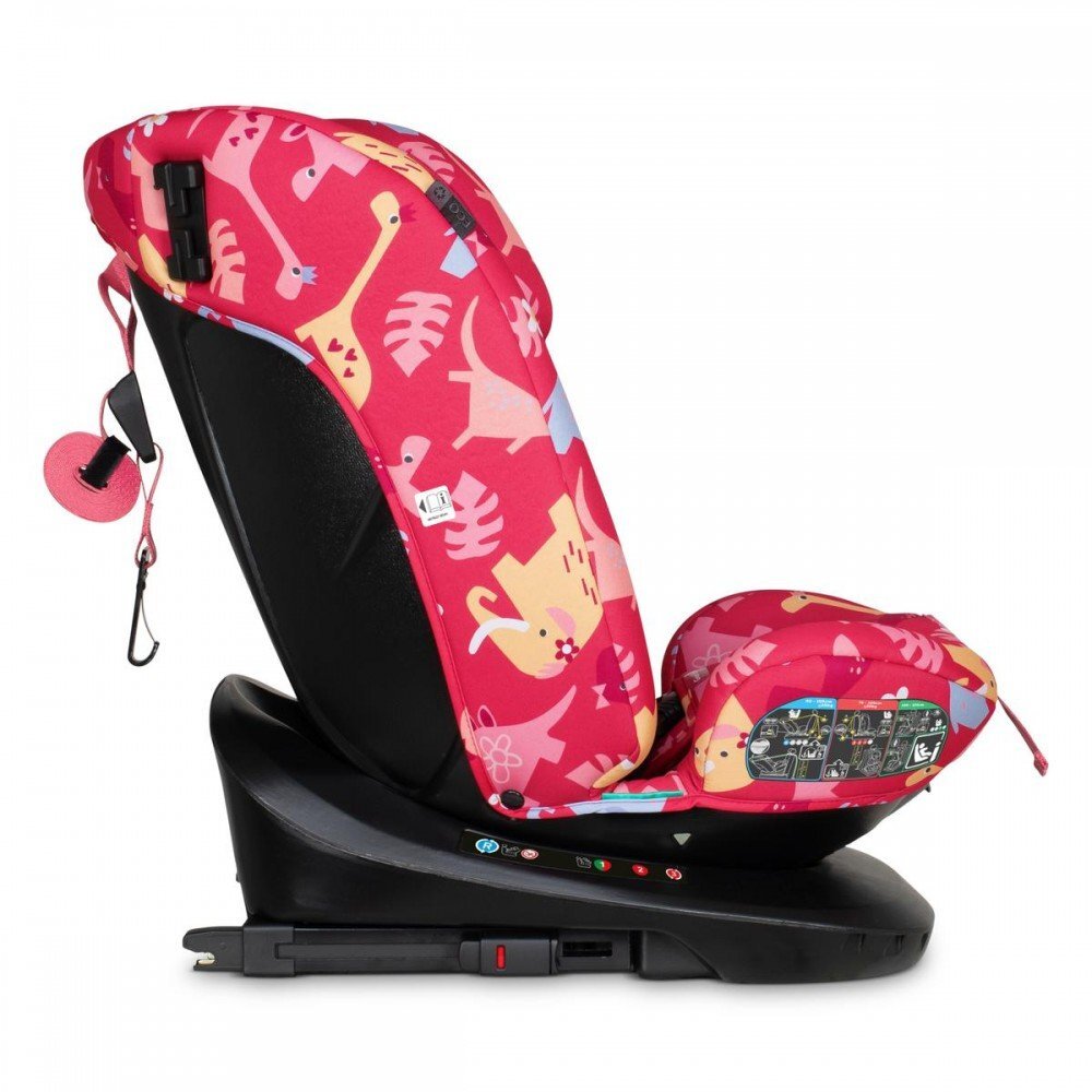 COSATTO Scaun auto Get Set Gro Dino Delite I-Size Rotativ 360 Spatar si Tetiera reglabile Husa detasabila Isofix TopTether 40-150 cm