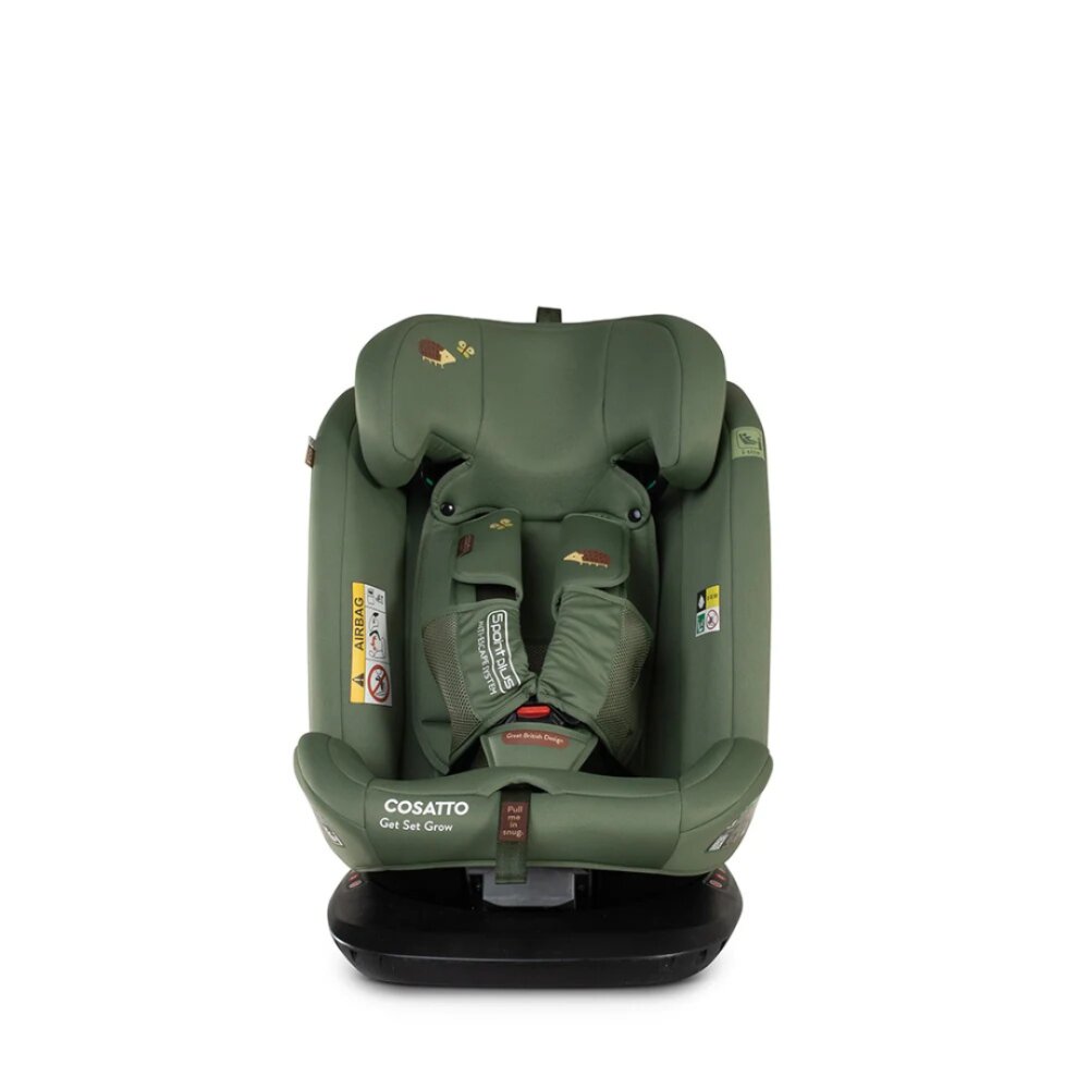COSATTO Scaun auto Get Set Gro Hoglet I-Size Rotativ 360 Spatar si Tetiera reglabile Husa detasabila Isofix TopTether 40-150 cm