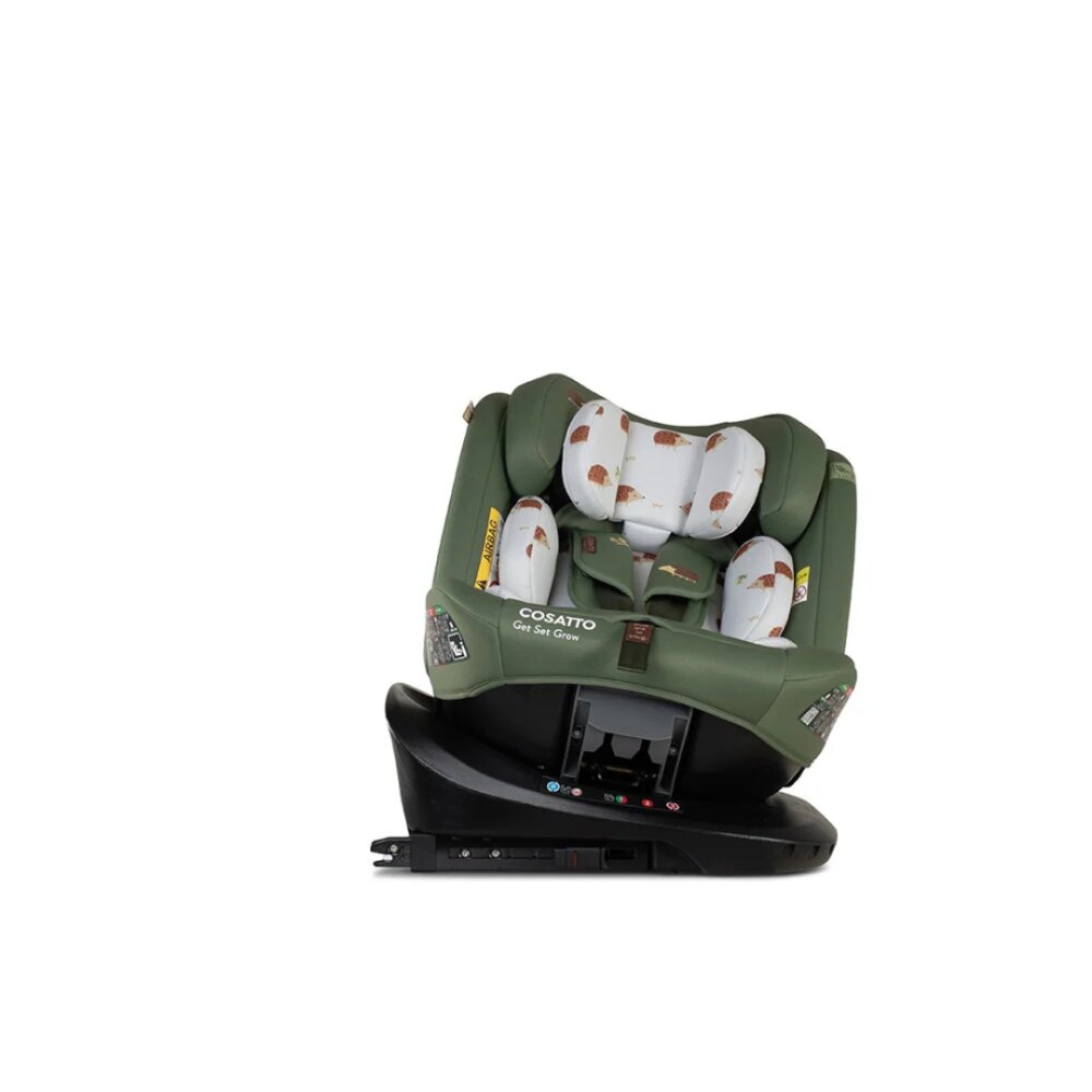 COSATTO Scaun auto Get Set Gro Hoglet I-Size Rotativ 360 Spatar si Tetiera reglabile Husa detasabila Isofix TopTether 40-150 cm
