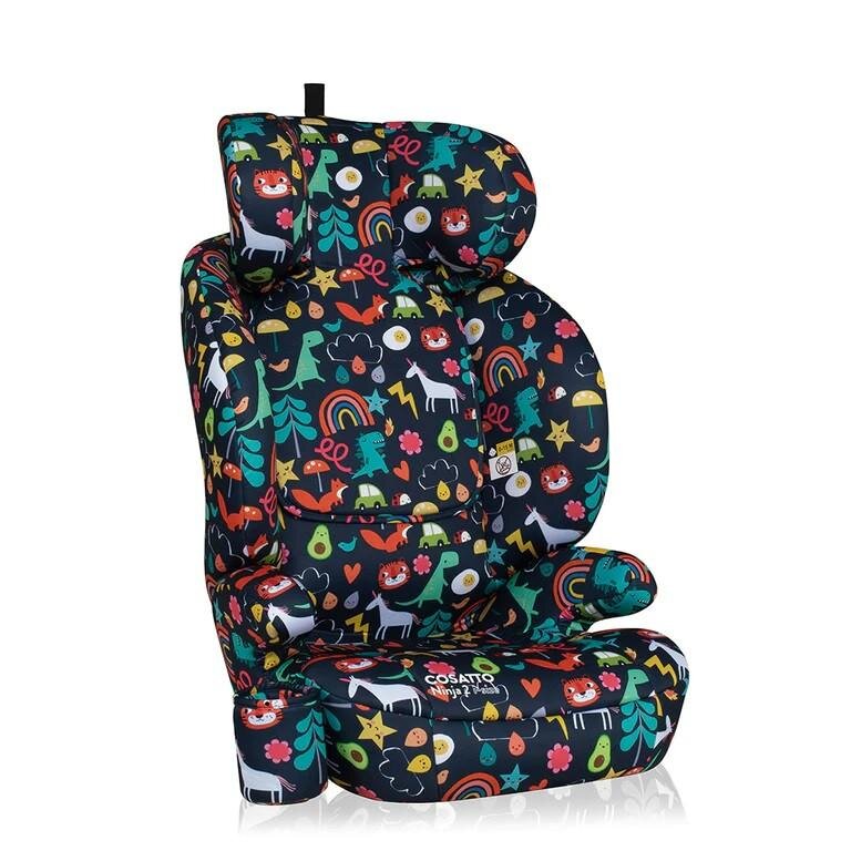 COSATTO Scaun auto Ninja 2 I-Size Carnival cu isofix tetiera reglabila cotiere suport pahar husa lavabila