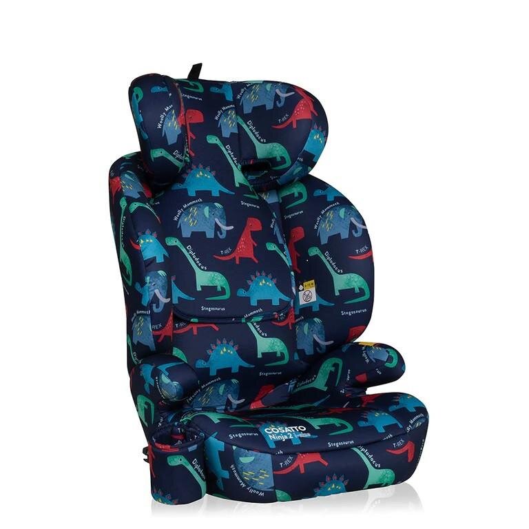COSATTO Scaun auto Ninja 2 I-Size D is for Dino cu isofix tetiera reglabila cotiere suport pahar husa lavabila