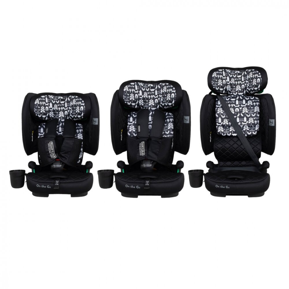 COSATTO Scaun auto pentru copii i-Size 76-150 cm On The Go Silhouette cu sistem Isofix si Top-Tether pliere compacta geanta de transport