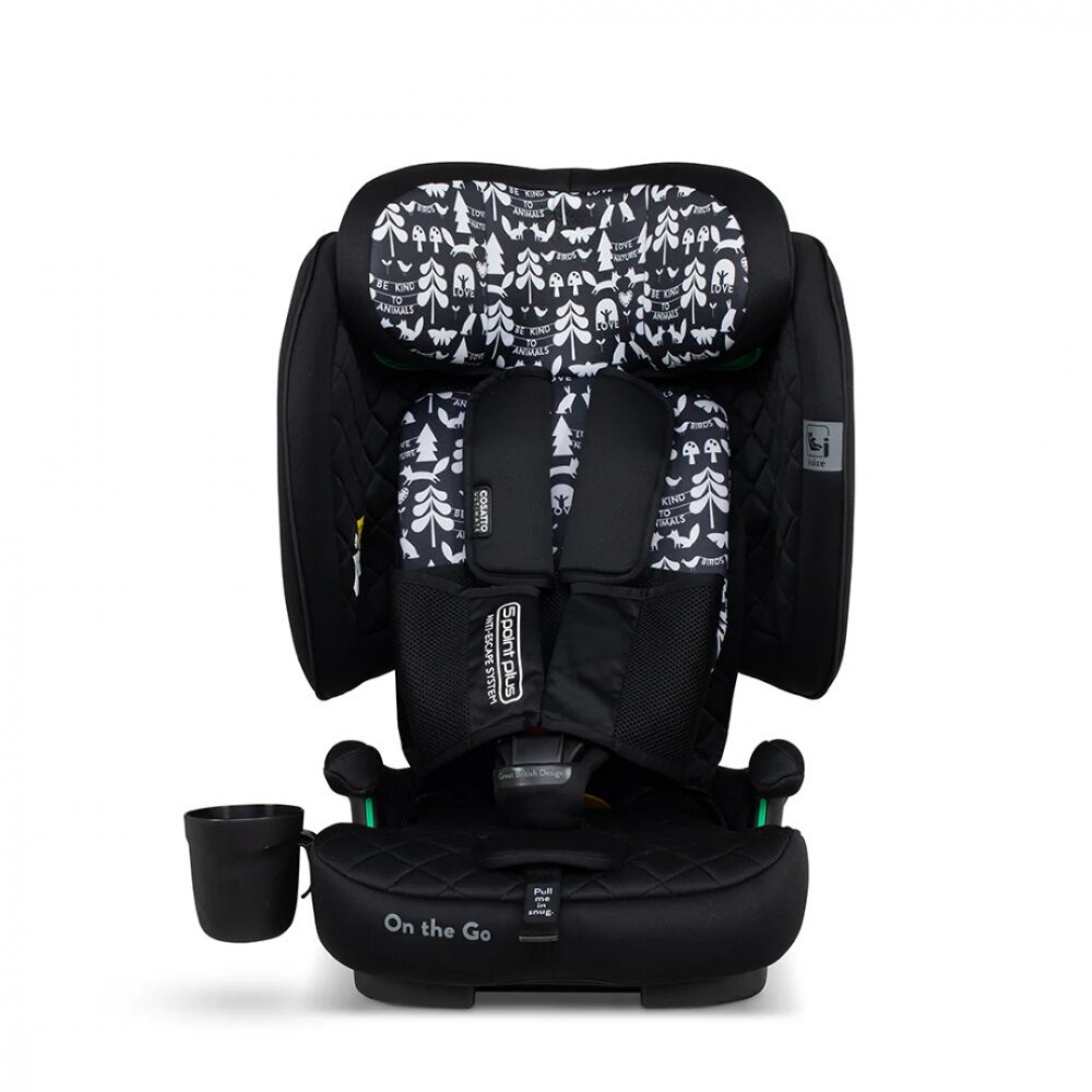 COSATTO Scaun auto pentru copii i-Size 76-150 cm On The Go Silhouette cu sistem Isofix si Top-Tether pliere compacta geanta de transport