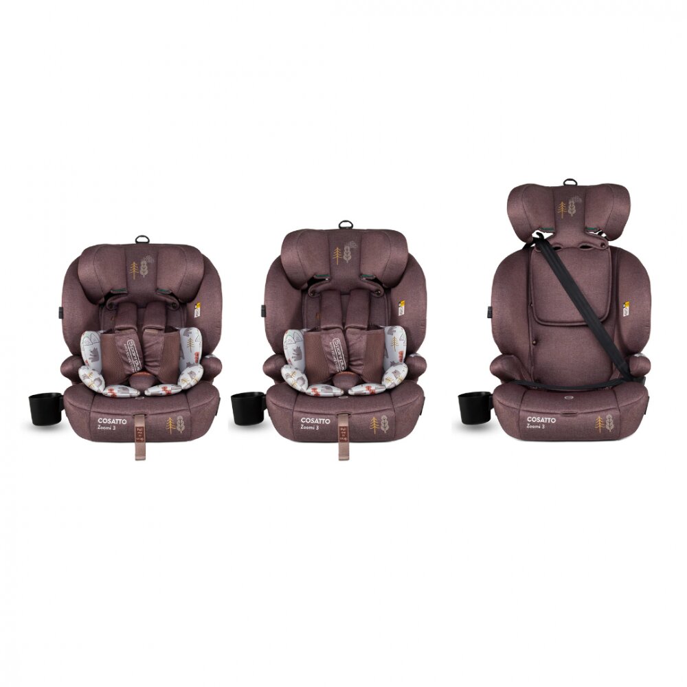 COSATTO Scaun auto Zoomi 3 I-Size Bear Hug isofix top-tether suport pahar