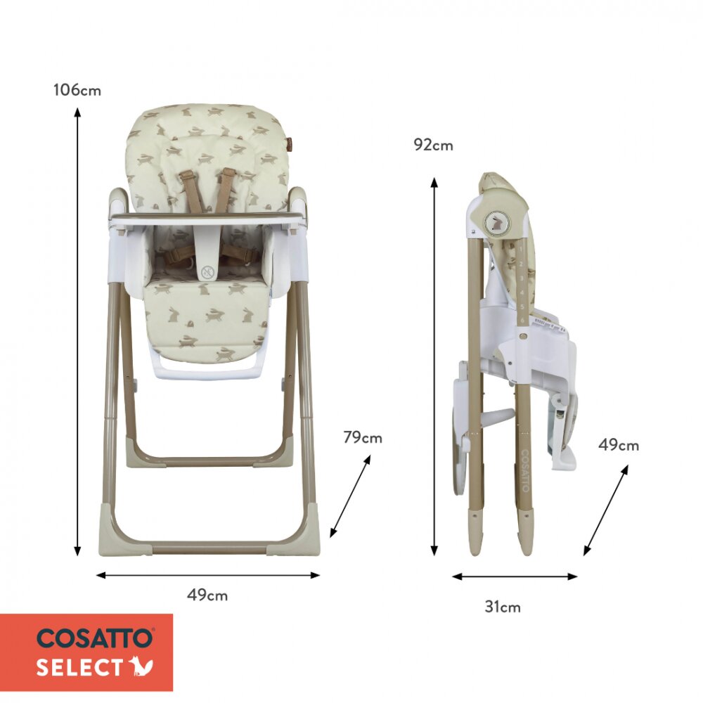 COSATTO Scaun de masa pentru copii Pip Beep Beep 0+