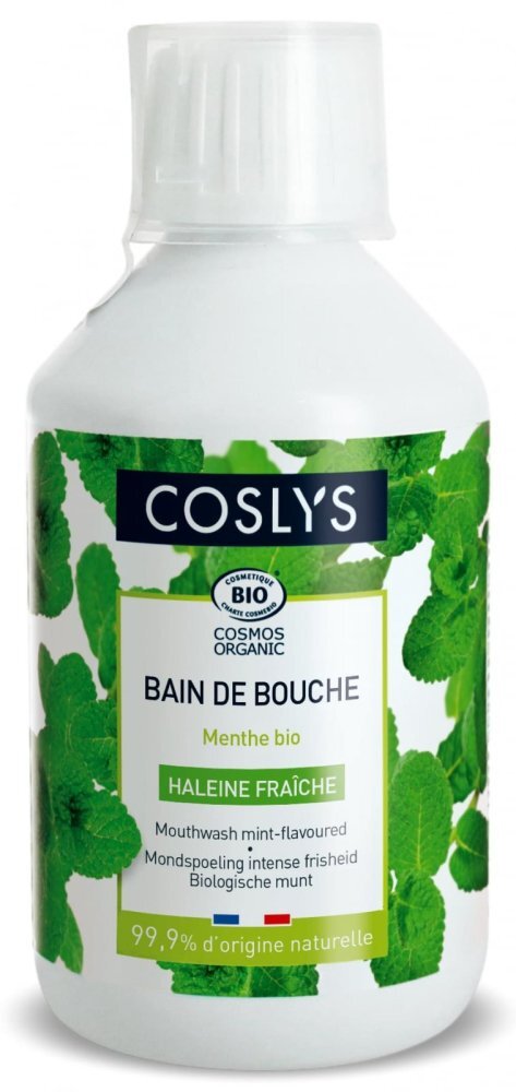 Coslys Apa de gura Bio ingrijire si respiratie proaspata cu menta 250 ml