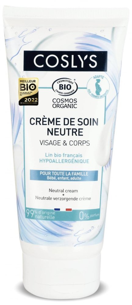 Coslys Crema Bio ten maini si corp pentru toata familia cu extract de in 200 ml