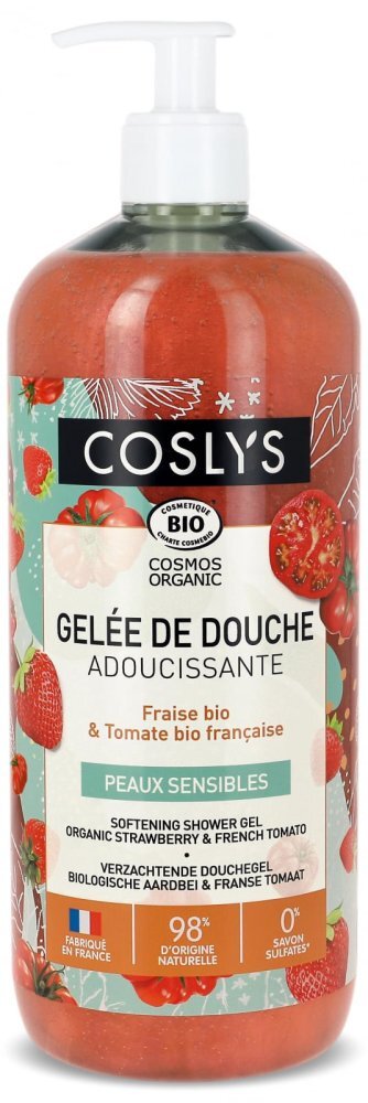 Coslys Gel de dus Bio calmant cu capsuni si rosii 1 litru